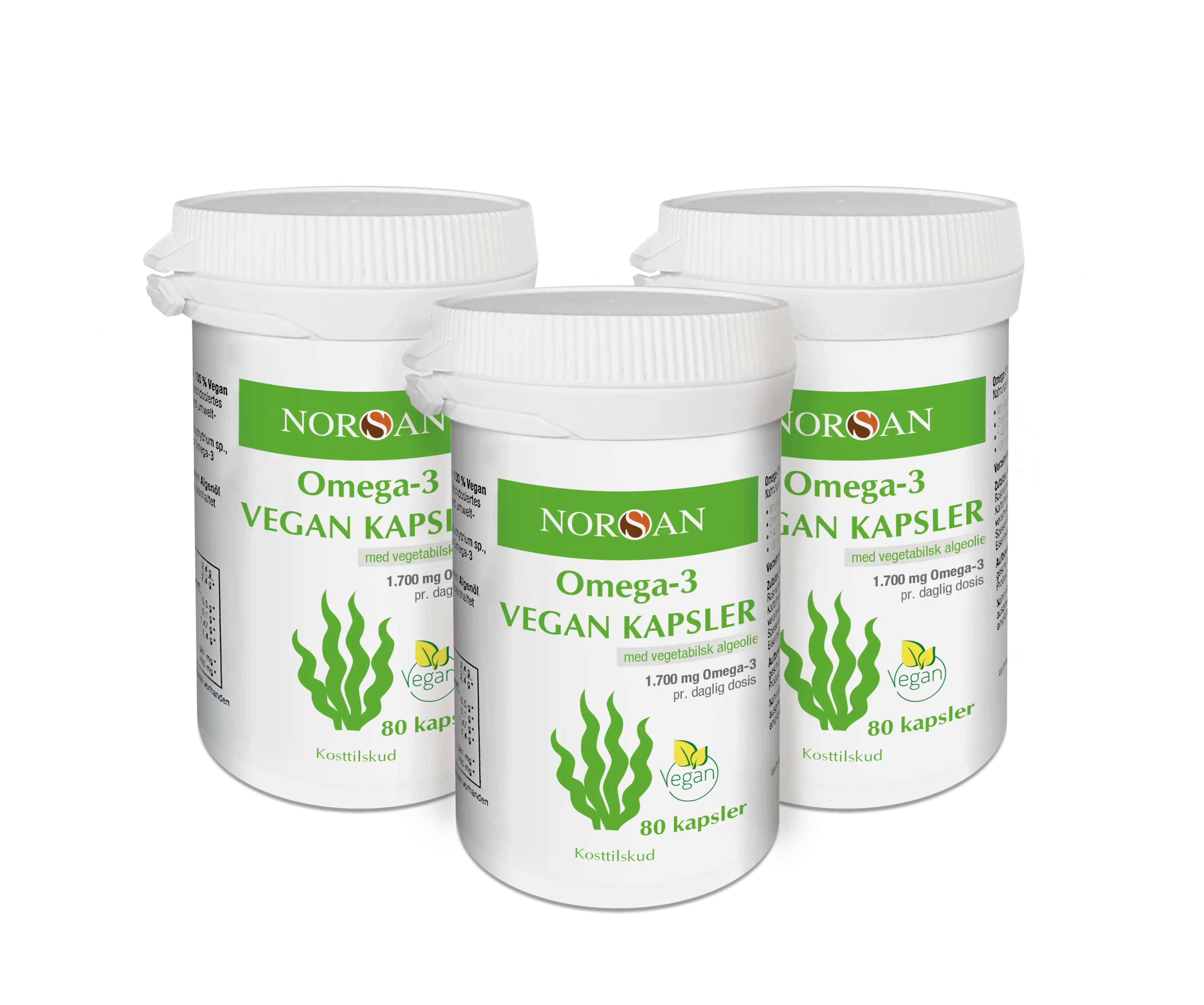 Omega-3 Vegan Kapsler 3er-pakke